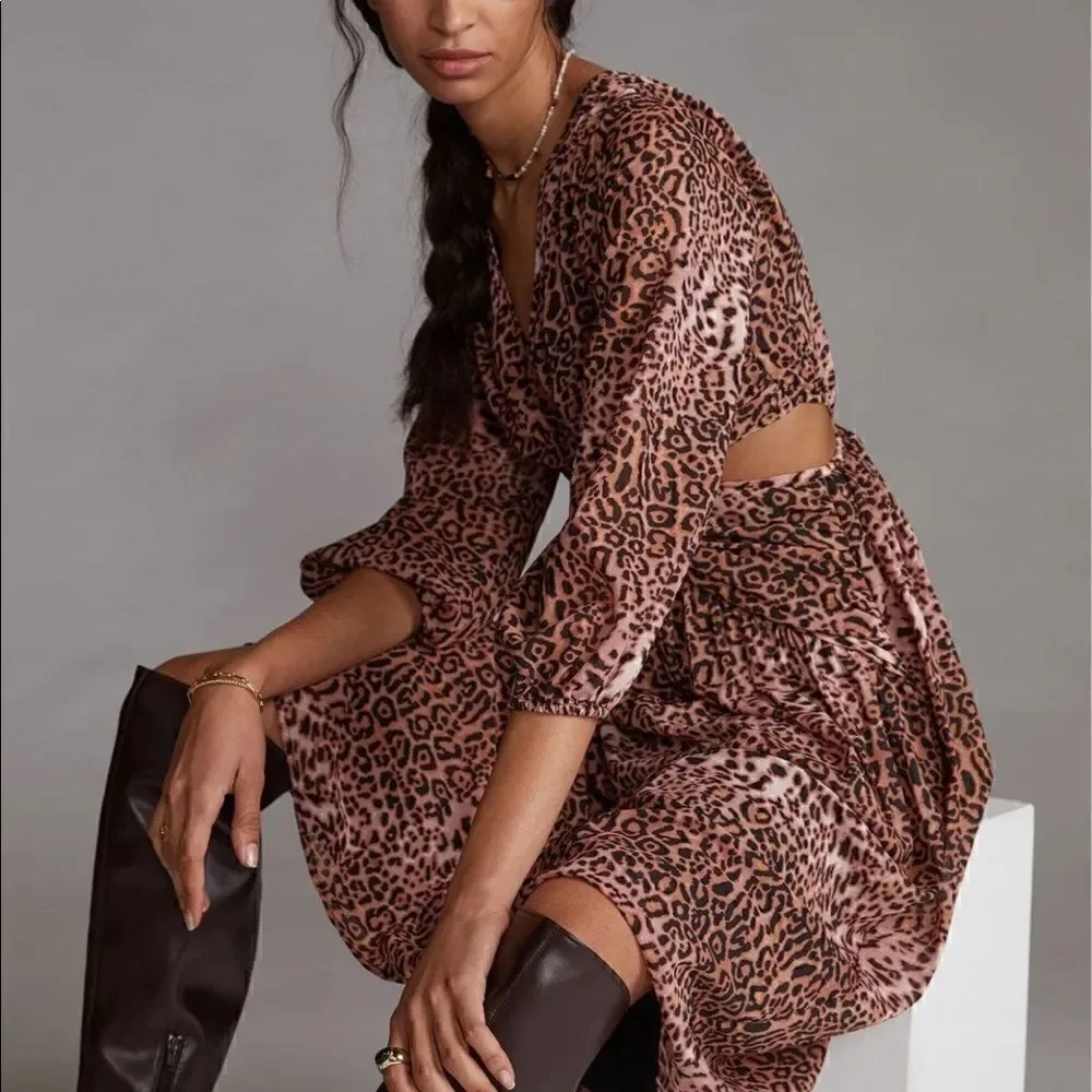 Ranna Gill leopard cut out dress - Picture 2 of 7